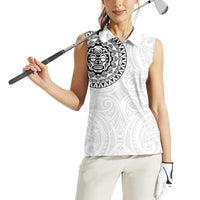 New Zealand Aotearoa Women Sleeveless Polo Shirt Maori Te Mata O Rongokako