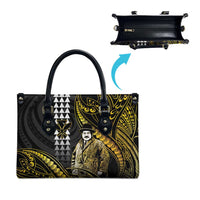 Hawaii Kuhio The Citizen Prince Leather Bag Gold Polynesian Tribal Tattoo