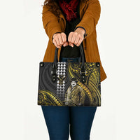 Hawaii Kuhio The Citizen Prince Leather Bag Gold Polynesian Tribal Tattoo