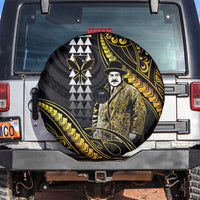 Hawaii Kuhio The Citizen Prince Spare Tire Cover Gold Polynesian Tribal Tattoo