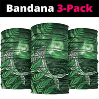New Zealand Matariki Neck Gaiter Maori Koru With Humpback Whale Green