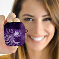 New Zealand Matariki AirPods Case Maori Koru With Humpback Whale Purple