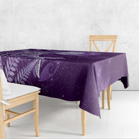 New Zealand Matariki Tablecloth Maori Koru With Humpback Whale Purple