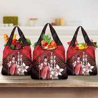 The First King Of Tonga Grocery Bag Tongan Pride