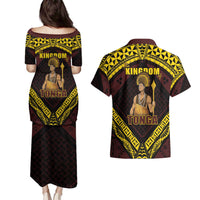 Tonga First King Couples Matching Puletasi and Hawaiian Shirt Ahoeitu Know Your Roots LT05 - Polynesian Pride