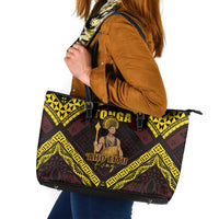 Tonga First King Leather Tote Bag Ahoeitu Know Your Roots