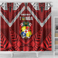 Tonga Emancipation Day Shower Curtain Tongan Kupesi Pattern