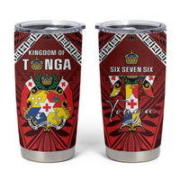 Tonga Emancipation Day Tumbler Cup Tongan Kupesi Pattern