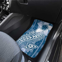 Tonga Kupesi Ngatu Car Mats Vintage Blue Plumeria