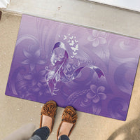 Lupus Awareness Month Rubber Doormat Polynesian Style