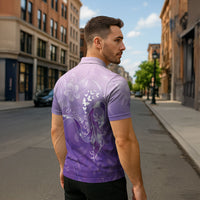 Lupus Awareness Month Zipper Polo Shirt Polynesian Style
