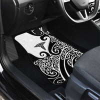 New Zealand Nurse Car Mats Maori Koru Black Version