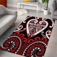 Aotearoa Ngapuhi Area Rug Maori Tribal Pattern