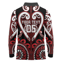 Custom Aotearoa Ngapuhi Long Sleeve Polo Shirt Maori Tribal Pattern