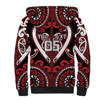 Custom Aotearoa Ngapuhi Sherpa Hoodie Maori Tribal Pattern