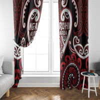 Aotearoa Ngapuhi Window Curtain Maori Tribal Pattern