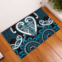 Aotearoa Ngati Porou Rubber Doormat Maori Tribal Pattern