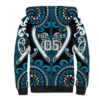 Custom Aotearoa Ngati Porou Sherpa Hoodie Maori Tribal Pattern
