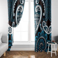 Aotearoa Ngati Porou Window Curtain Maori Tribal Pattern