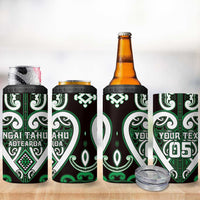 Custom Aotearoa Ngai Tahu 4 in 1 Can Cooler Tumbler Maori Tribal Pattern