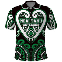 Custom Aotearoa Ngai Tahu Polo Shirt Maori Tribal Pattern