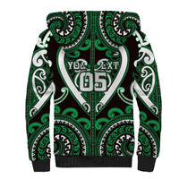 Custom Aotearoa Ngai Tahu Sherpa Hoodie Maori Tribal Pattern