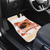 Hawaiian Volcano Lava Flow Car Mats With Hawaiian Tapa Pattern