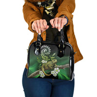 Aotearoa New Zealand Tuatara Shoulder Handbag Maori Koru Art