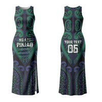 Custom Aotearoa Ngati Pikiao Couples Matching Tank Maxi Dress and Hawaiian Shirt Maori Tribal Pattern LT05 - Polynesian Pride