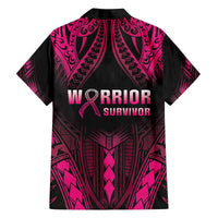 Breast Cancer Pink Out Family Matching Puletasi and Hawaiian Shirt Polynesian Art Tattoo Black Version LT05 - Polynesian Pride