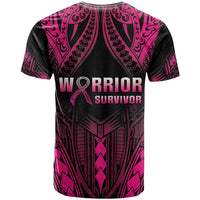Breast Cancer Pink Out T Shirt Polynesian Art Tattoo Black Version
