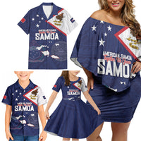 Personalized American Samoa And Samoa Family Matching Off Shoulder Short Dress and Hawaiian Shirt Together We Grow