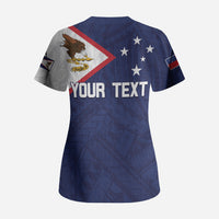 Personalized American Samoa And Samoa Scrub Top Together We Grow