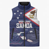 Personalized American Samoa And Samoa Sleeveless Puffer Jacket Together We Grow