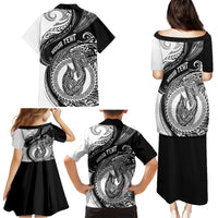 Personalized Go Fishing Family Matching Puletasi Dress and Hawaiian Shirt Polynesian Pattern LT05 - Polynesian Pride