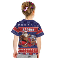 Samoa Christmas Kid T Shirt Samoan Santa Claus Manuia Le Kerisimasi