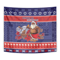 Samoa Christmas Tapestry Samoan Santa Claus Manuia Le Kerisimasi