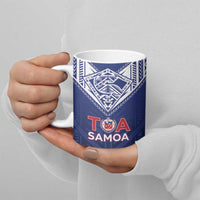 Super Toa Samoa Rugby Custom Ceramic Mug Warrior Spirit LT05