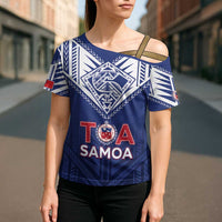 Super Toa Samoa Rugby Custom Cross Shoulder Shirt Warrior Spirit LT05