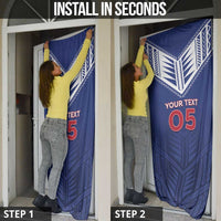 Super Toa Samoa Rugby Custom Door Cover Warrior Spirit LT05