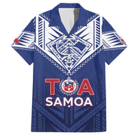 Super Toa Samoa Rugby Custom Family Matching Off The Shoulder Long Sleeve Dress and Hawaiian Shirt Warrior Spirit LT05