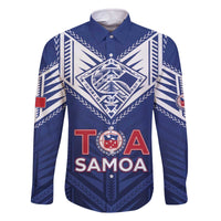 Super Toa Samoa Rugby Custom Family Matching Off The Shoulder Long Sleeve Dress and Hawaiian Shirt Warrior Spirit LT05