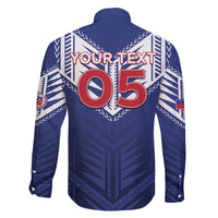 Super Toa Samoa Rugby Custom Family Matching Off The Shoulder Long Sleeve Dress and Hawaiian Shirt Warrior Spirit LT05