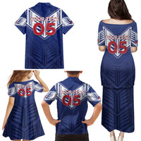 Super Toa Samoa Rugby Custom Family Matching Puletasi and Hawaiian Shirt Warrior Spirit LT05