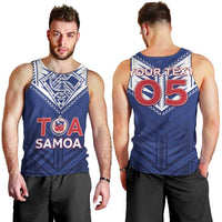 Super Toa Samoa Rugby Custom Men Tank Top Warrior Spirit LT05