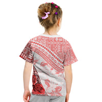 Hawaiian Tapa Kid T Shirt Traditional Vintage Pattern Red LT05 - Polynesian Pride