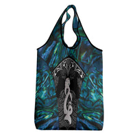 New Zealand Aotearoa Grocery Bag Maori Taniwha Paua Shell