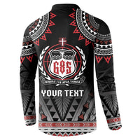 Personalised Samoa Black Saturday Button Sweatshirt Samoa For Samoans