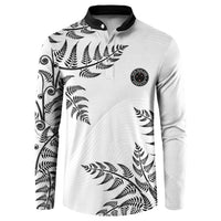 Custom New Zealand Football Button Sweatshirt Aotearoa Pride - Polynesian Pride