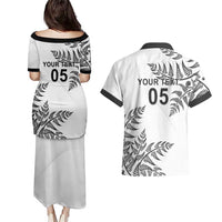 Custom New Zealand Football Couples Matching Puletasi and Hawaiian Shirt Aotearoa Pride - Polynesian Pride